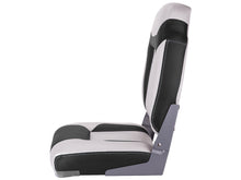 Load image into Gallery viewer, NEMO Premium High Back boat seat standard screws, pinch hinge,23.6''x16.75''x15.5'', black/white