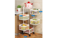 Load image into Gallery viewer, ECO SPIRE 5 LAYERS MULTI PURPOSE STORAGE RACK - WHITE