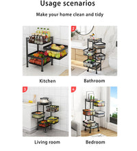 Load image into Gallery viewer, ECO SPIRE 5 LAYERS MULTI PURPOSE STORAGE RACK - BLACK