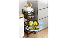 Load image into Gallery viewer, ECO SPIRE 3 LAYERS MULTI PURPOSE STORAGE RACK - BLACK
