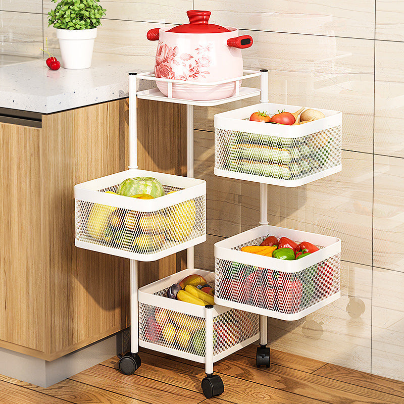 ECO SPIRE 4 LAYERS MULTI PURPOSE STORAGE RACK - WHITE